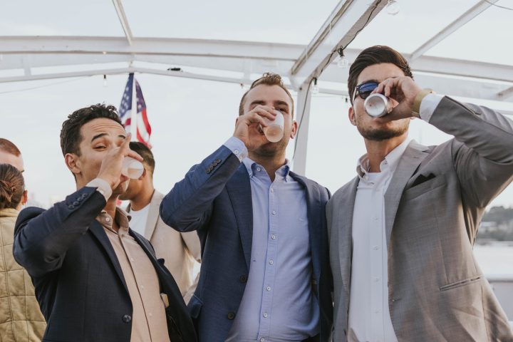 a group of people posing for the camera
