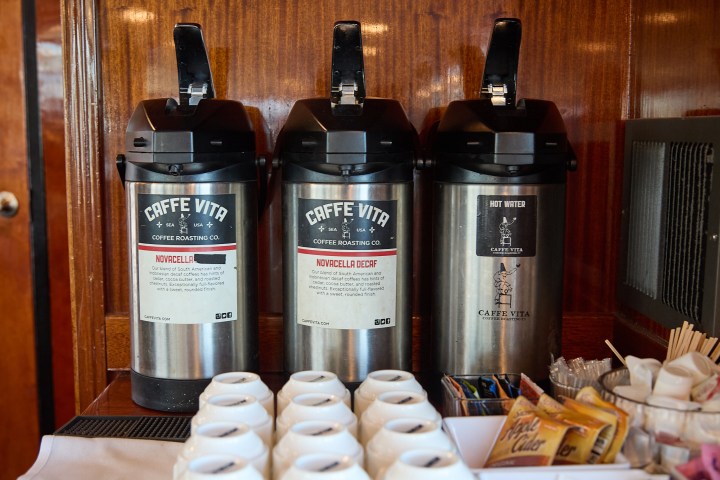 a table full of food