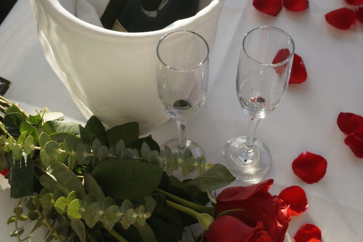 a group of stuffed animals sitting on top of a table