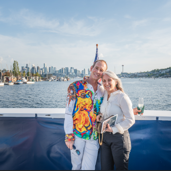 a person standing in front of a body of water