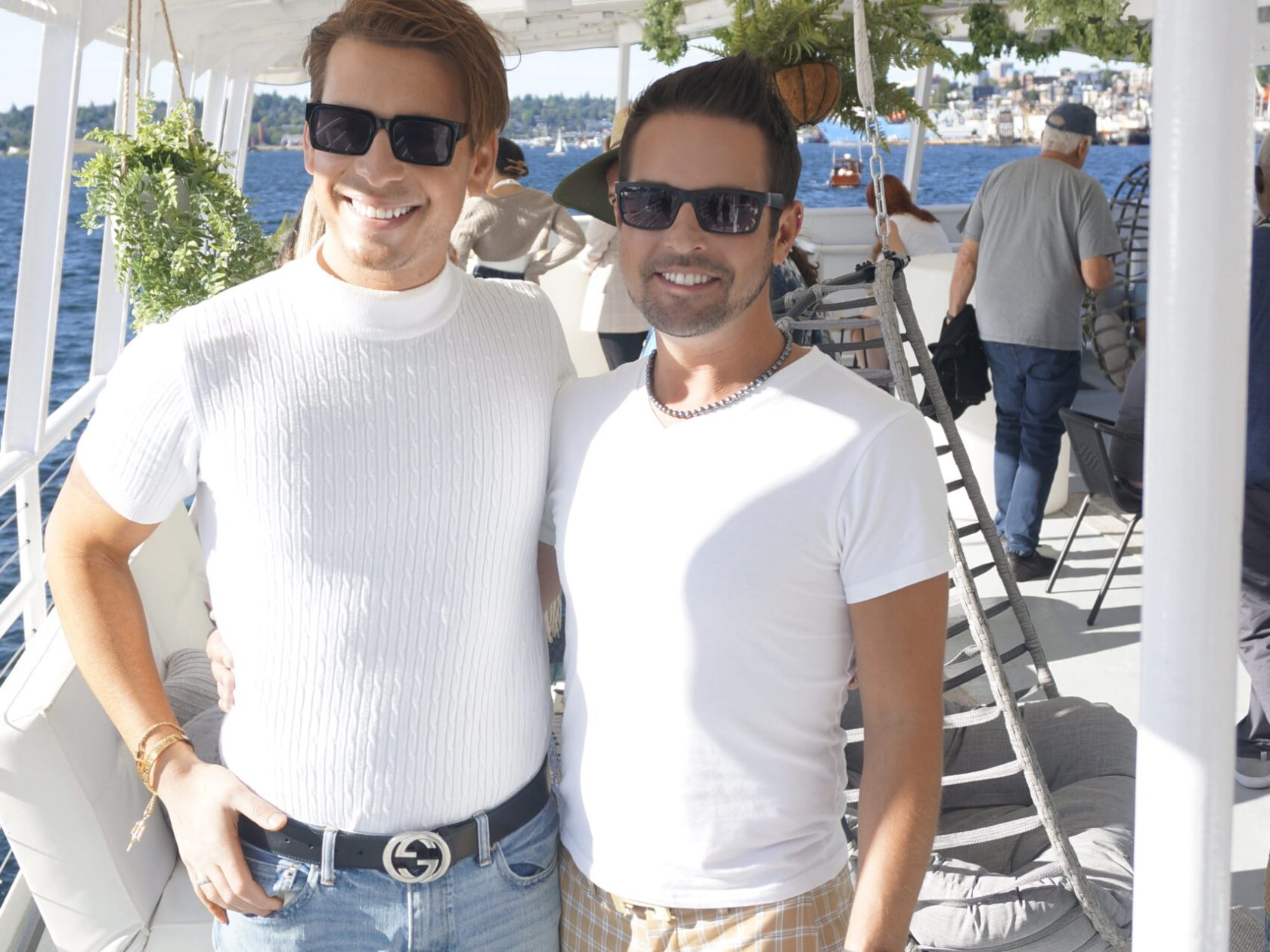 a group of people posing for the camera