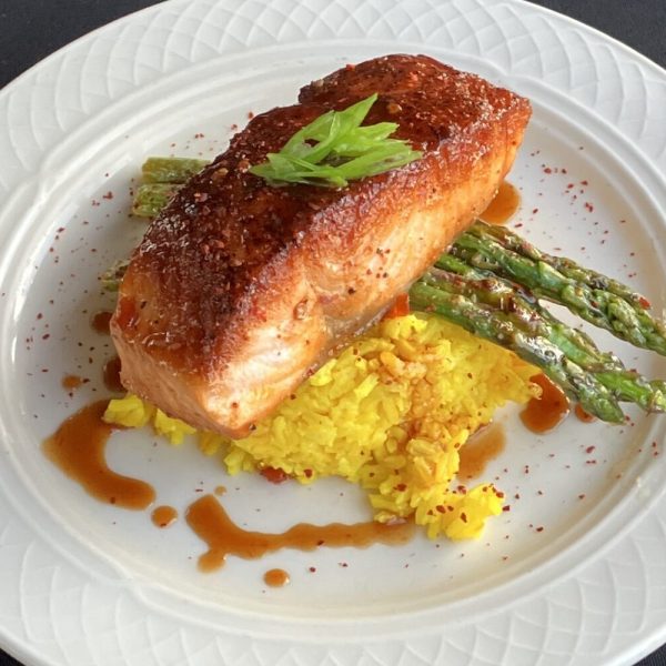 a piece of food on a plate