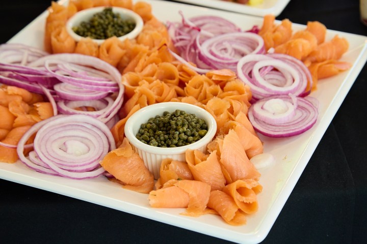 a plate of food on a table