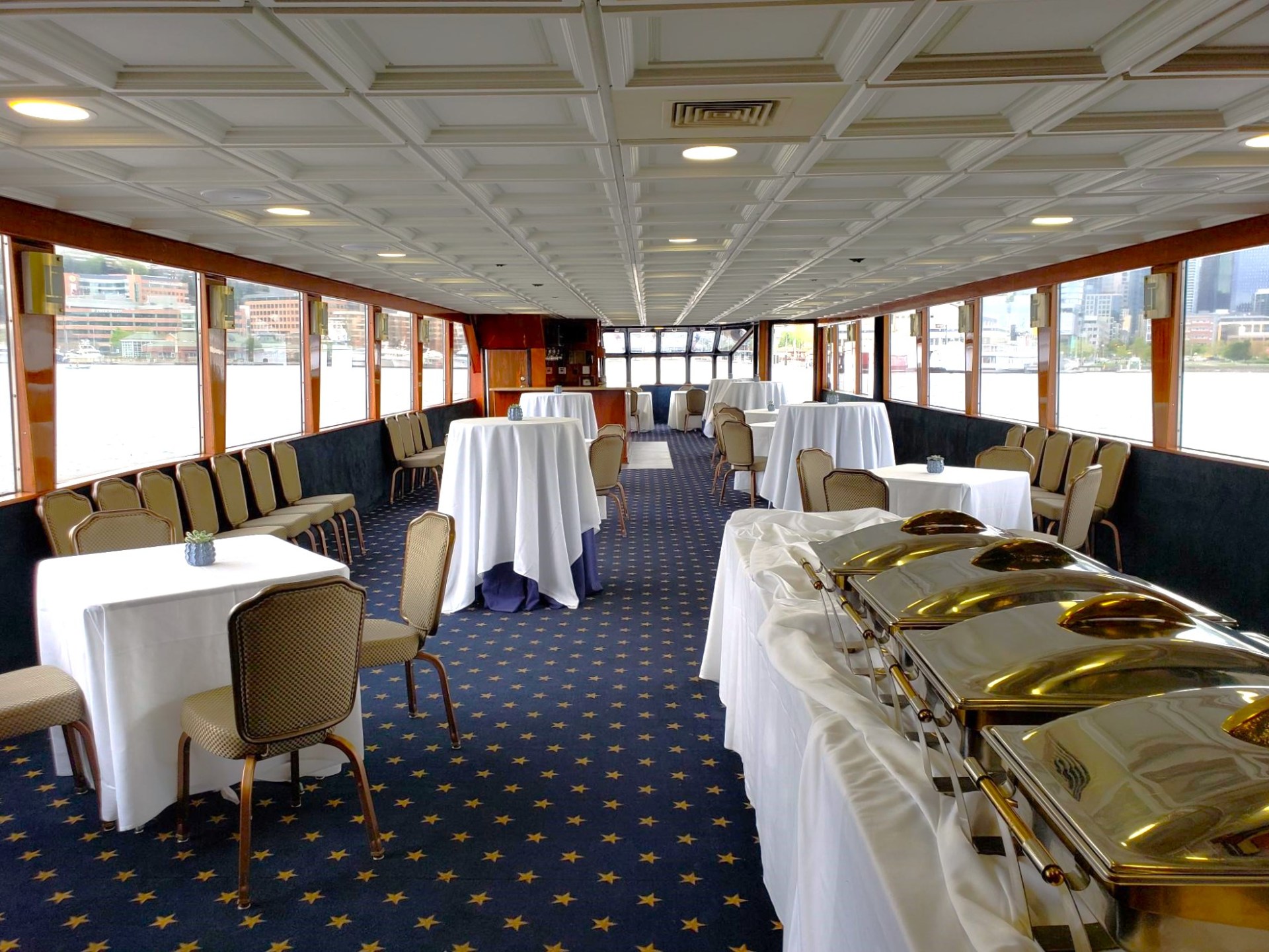 a large bed in a room