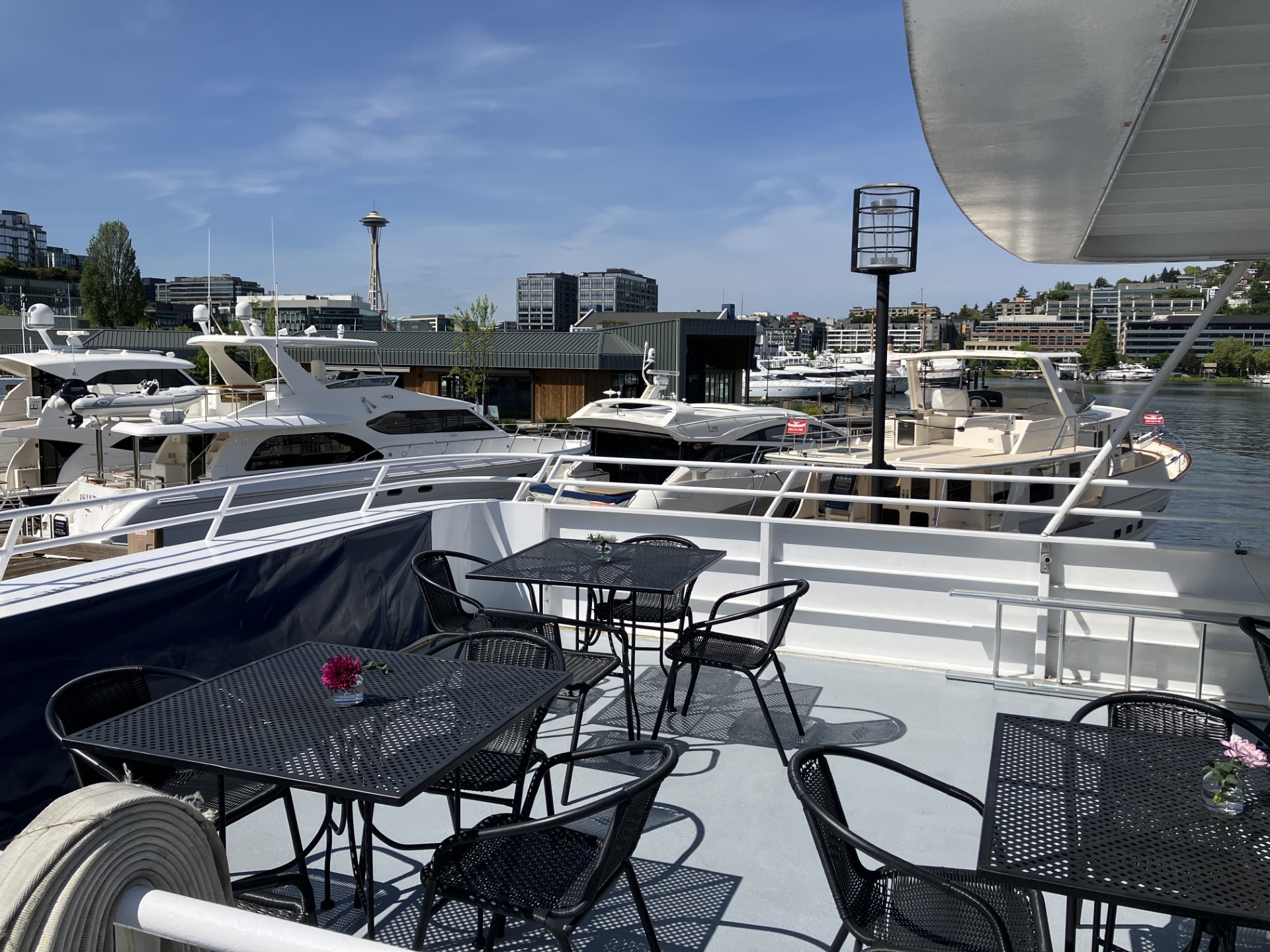 a boat sitting on top of a chair